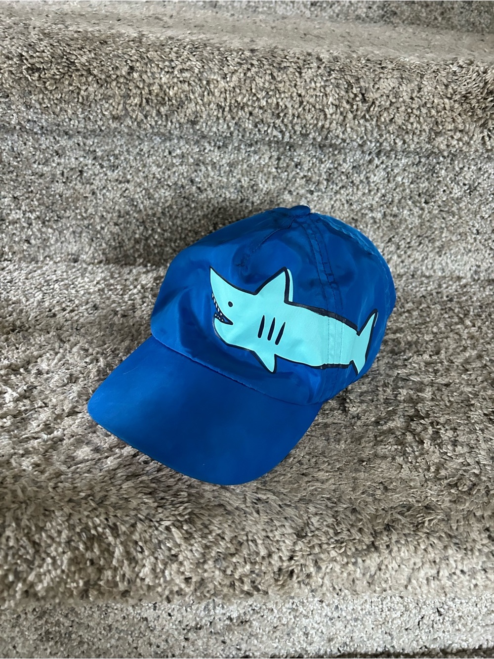 Target Kids Blue Swim Cap with Light Blue Shark